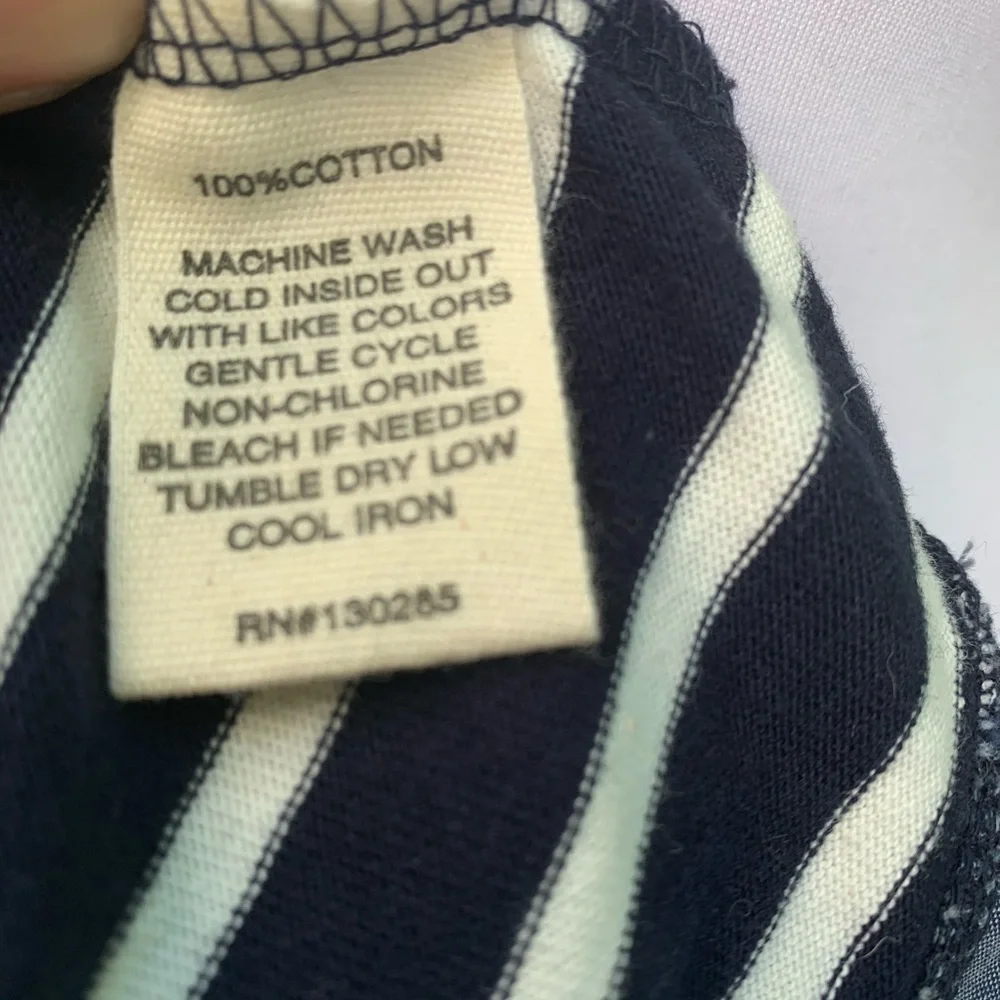 PER SE Stripped Long Sleeve Top Size 1X - Picture 4 of 4